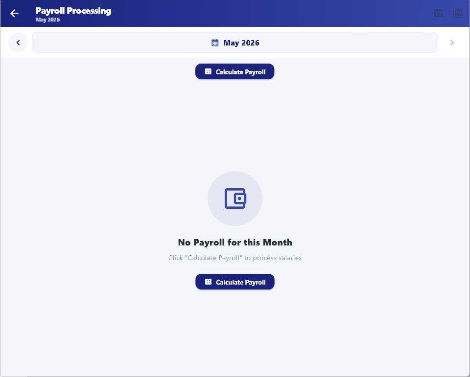InvERP Payroll Processing